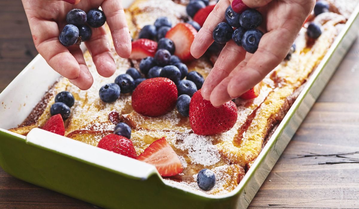 RECIPE: Mother's Day french toast casserole with orange champagne mule cocktail