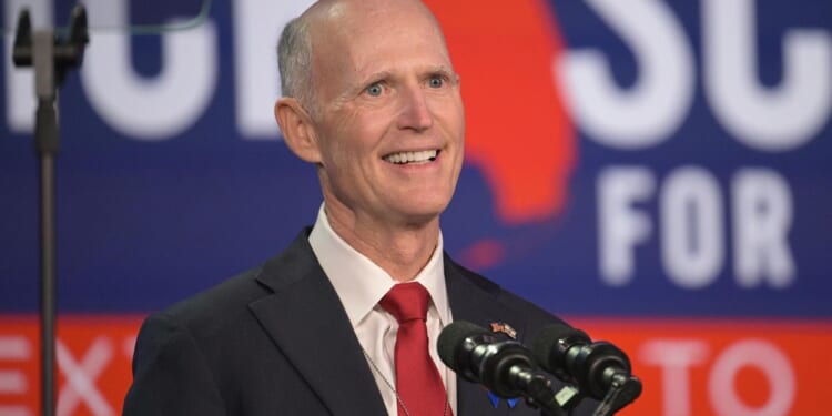 Rick Scott, Florida Republican, attends Trump hush money trial in New York