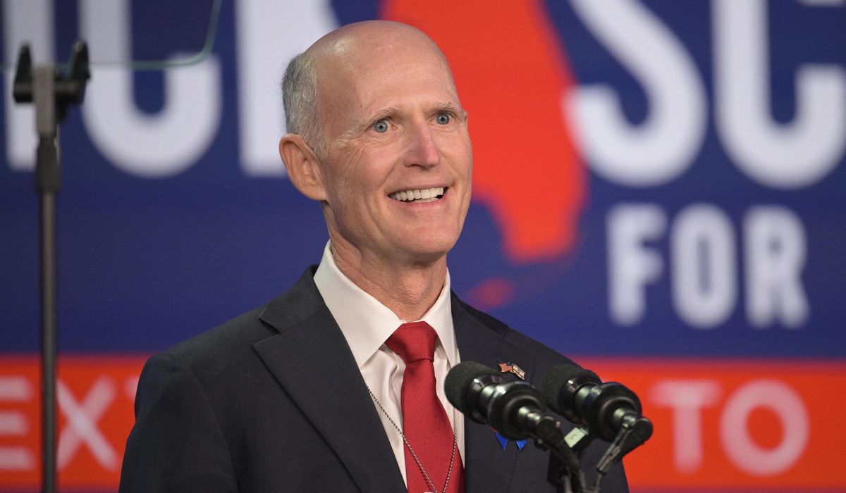 Rick Scott, Florida Republican, attends Trump hush money trial in New York