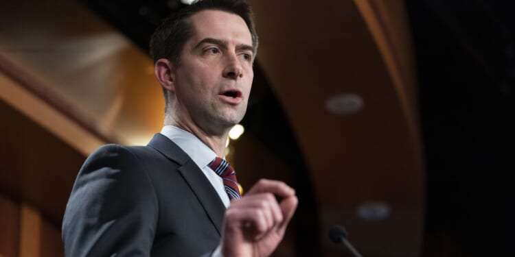 Sen. Tom Cotton wants Joe Biden impeached for keeping weapons from Israel