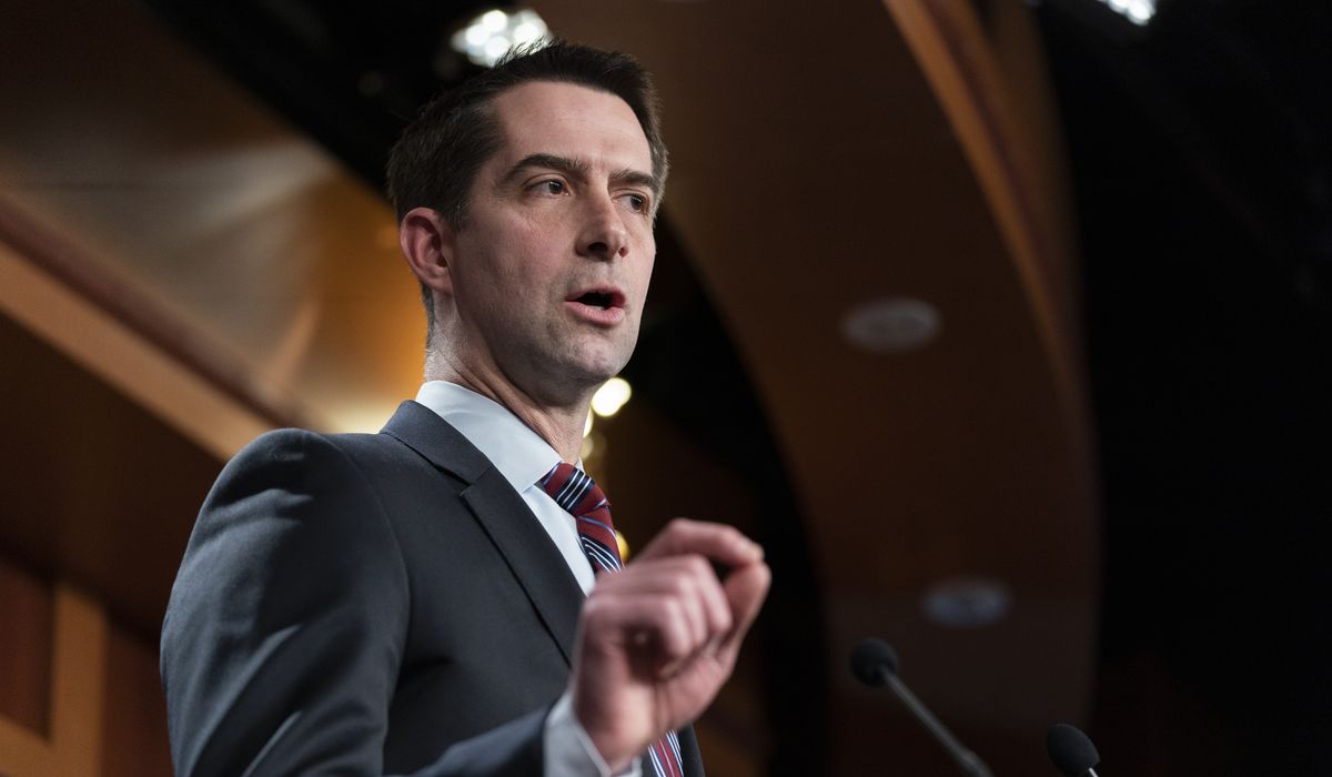 Sen. Tom Cotton wants Joe Biden impeached for keeping weapons from Israel