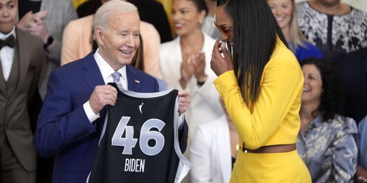 Joe Biden blasted for touting women's sports after adding biological males to Title IX