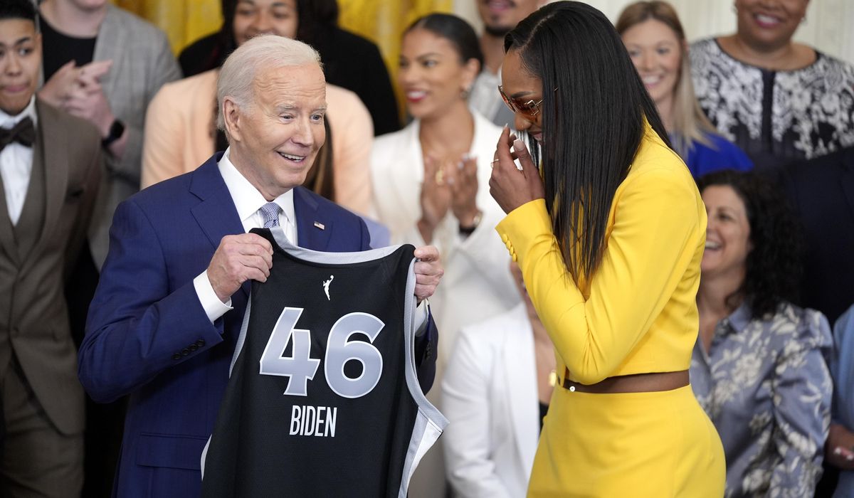 Joe Biden blasted for touting women's sports after adding biological males to Title IX