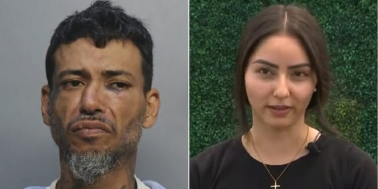 Car burglary suspect Luis Machado, left; powerlifting waitress Miurell Vargas, right.