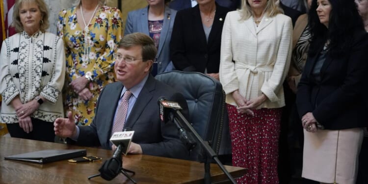 Tate Reeves, Mississippi governor, signs law restricting transgender use of bathrooms, locker rooms