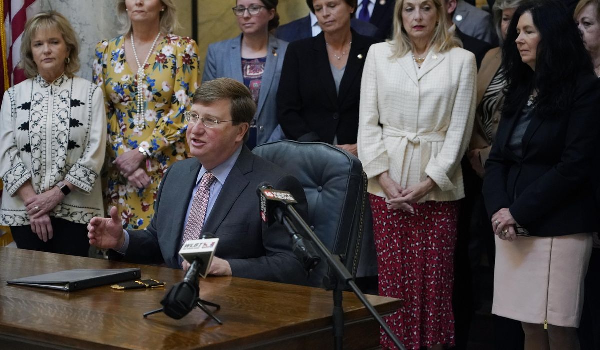 Tate Reeves, Mississippi governor, signs law restricting transgender use of bathrooms, locker rooms