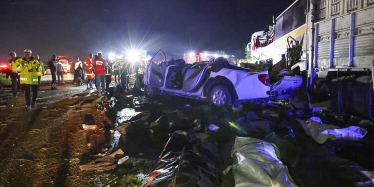 A bus crashes into vehicles in southern Turkey, leaving 10 dead and 39 injured