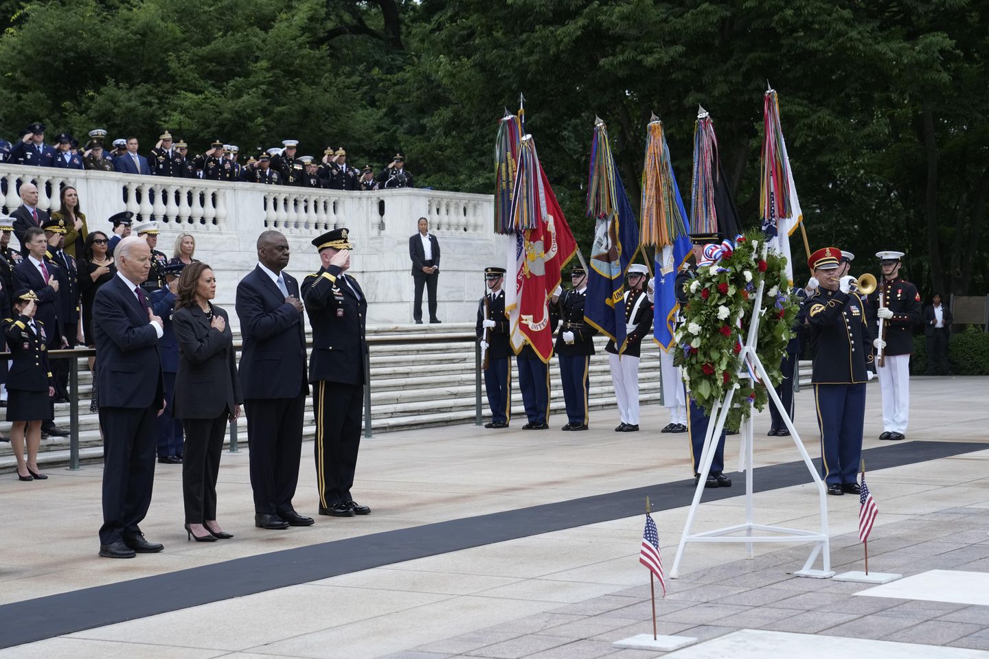 Biden offers comfort to fallen service members' families on Memorial Day