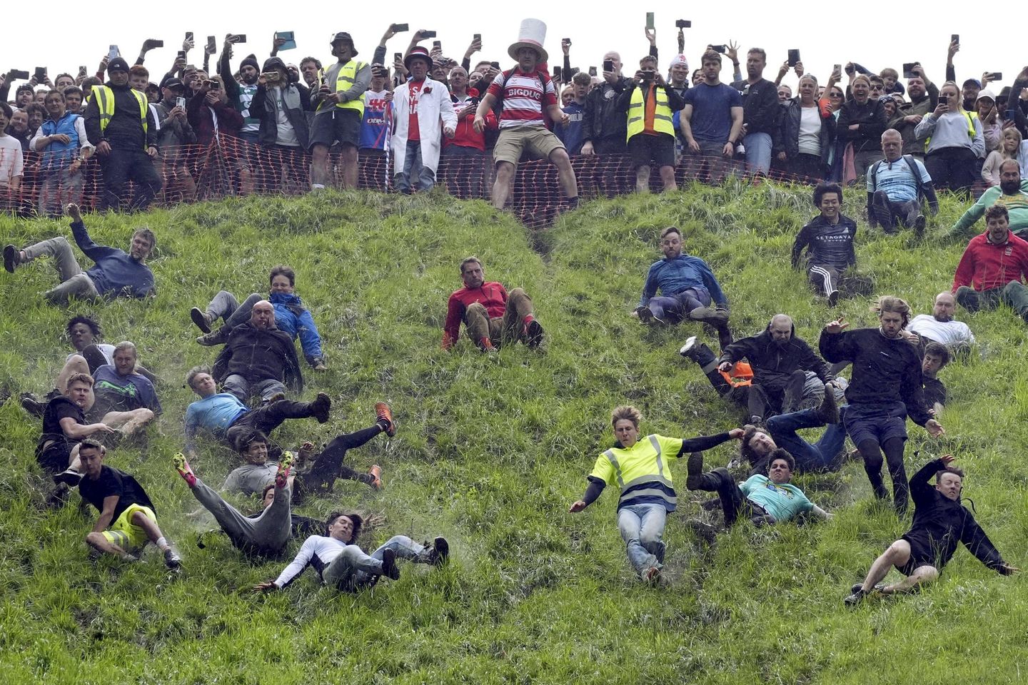 Chasing cheese wheels or lugging sacks of wool, U.K. competitors embrace quirky extreme races