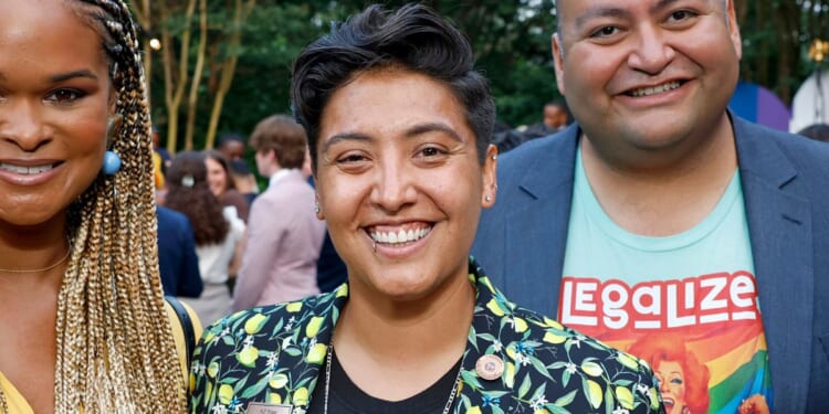 Lorena Austin at a "pride" celebration in D.C.