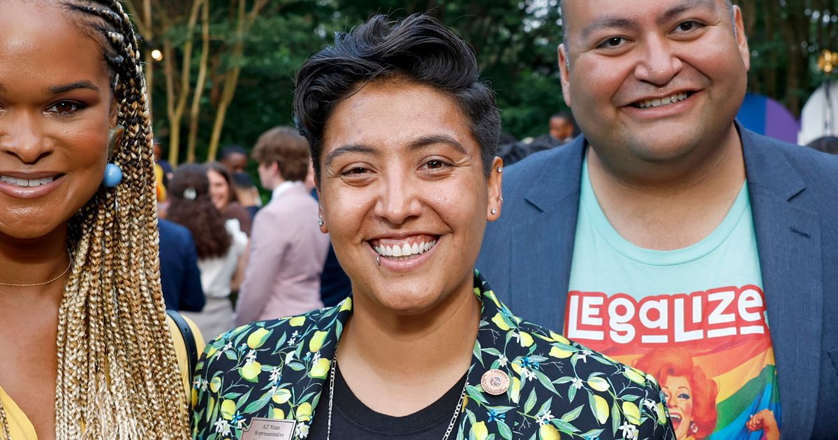 Lorena Austin at a "pride" celebration in D.C.