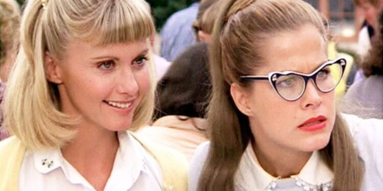 Susan Buckner, right, appeared with Olivia Newton-John in "Grease."