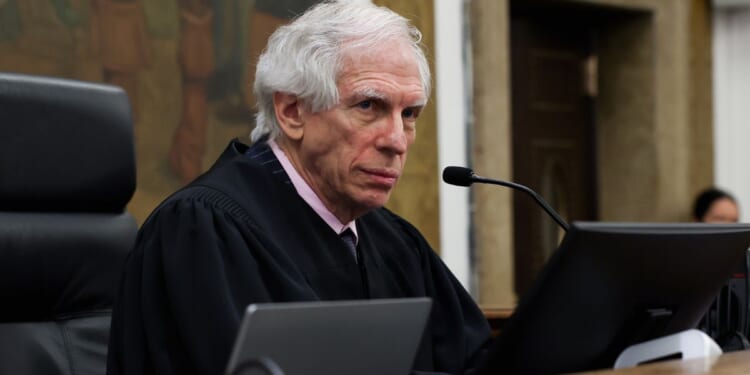 Judge Arthur Engoron presides over closing arguments in the Trump Organization civil fraud trial at New York State Supreme Court in New York on Jan. 11.