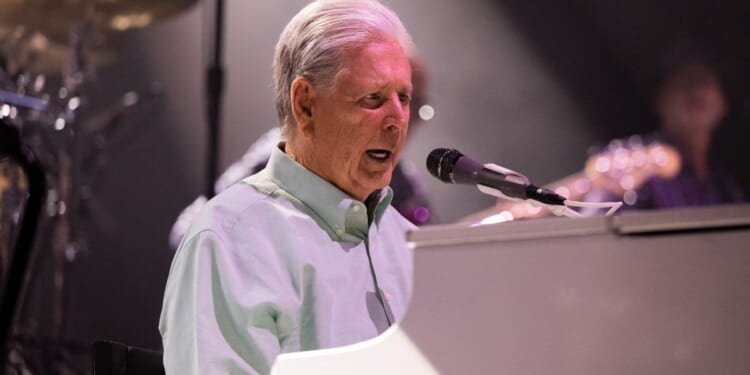 Legendary musician Brian Wilson performs at the Kia Forum in Inglewood, California, on June 9, 2022.