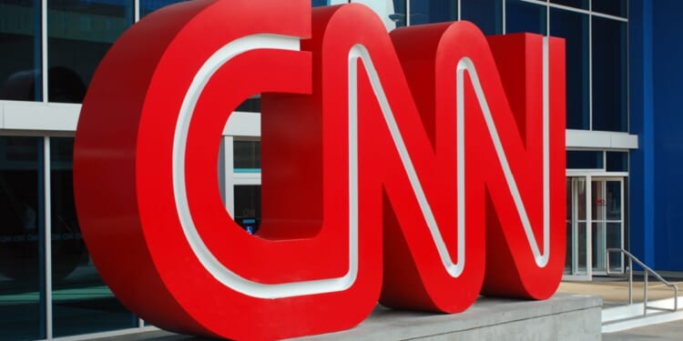 CNN's logo outside its corporate headquarters in Atlanta.