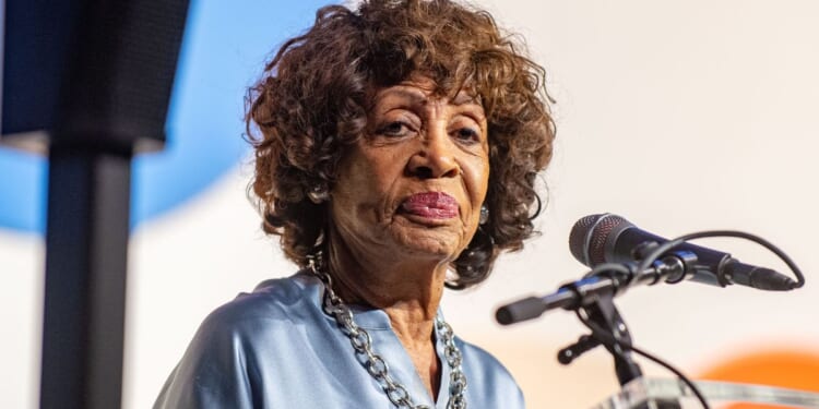 Rep. Maxine Waters speaks during the Young, Gifted, and Black: the 50th Anniversary of Hip-Hop panel at the Congressional Black Caucus Foundation Annual Legislative Conference in Washington, D.C., on Sept. 22, 2023.