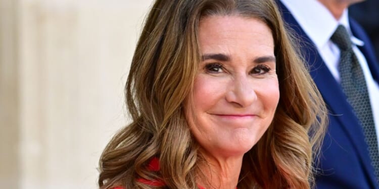 Melinda French Gates arrives for a meeting at the Elysee Palace in Paris amid the New Global Financial Pact Summit on June 23.