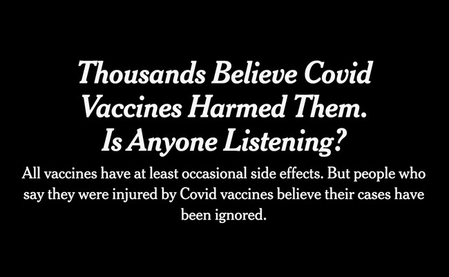 NYT Finally Covering Jab Side Effects – HotAir