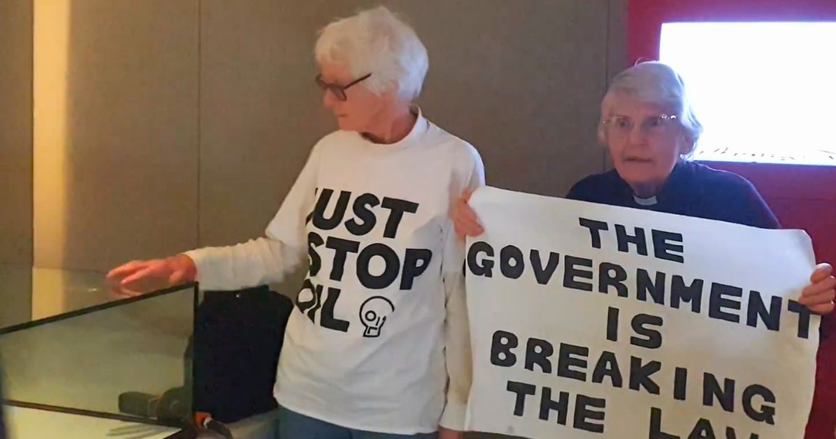 Sue Parfitt and Judy Bruce were arrested after attacking the Magna Carta at the British Library in London.