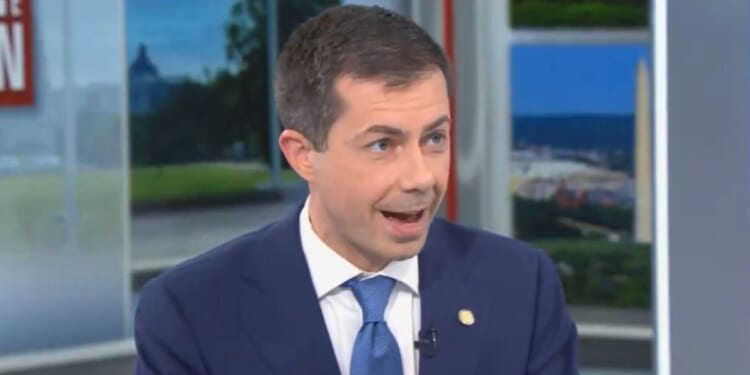 Transportation Secretary Pete Buttigieg appears on the CBS show "Face the Nation" on Sunday.