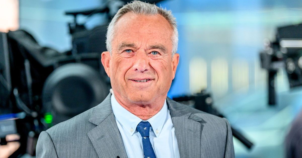 Presidential candidate Robert F. Kennedy Jr. visits "Fox & Friends" at Fox News Channel Studios in New York City on April 2.