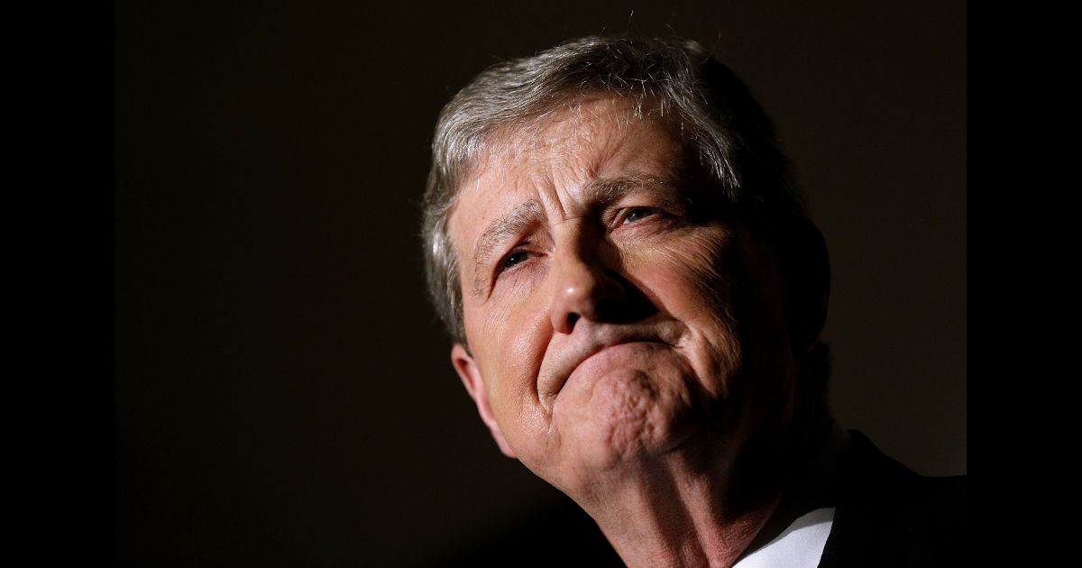 Then-U.S. Senate Republican candidate John Kennedy delivers a victory speech during an election party on December 10, 2016 in Baton Rouge, Louisiana.