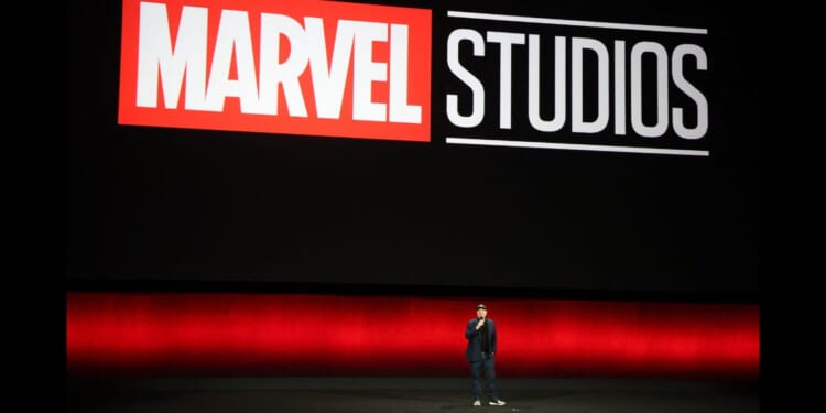 President of Marvel Studios Kevin Feige onstage at CinemaCon 2024 in Las Vegas, Nevada.