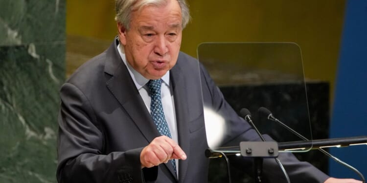 U.N. chief warning world leaders of 'an age of reckless disruption and relentless human suffering'