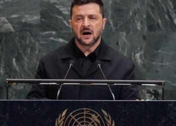 Ukraine's president says the world is in 'the most destructive arms race in history'