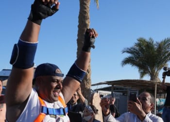Popular Egyptian 'strong man' goes for another jaw-dropping challenge: Pulling a ship with his teeth
