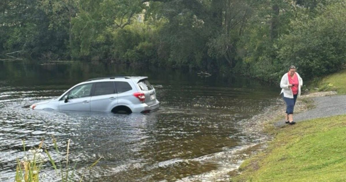 A woman left her car in the wrong gear while yelling at ICE agents, causing the vehicle to roll into a nearby lake, Fox News reporter Bill Melugin revealed on Sept. 28, 2025.