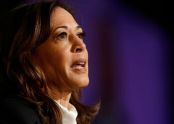 Former Vice President Kamala Harris, seen speaking at an April 30 event, has annoyed even Democrats with her new book.