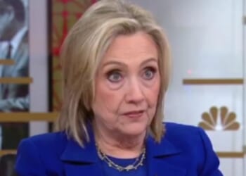 On Wednesday, Hillary Clinton appeared on MSNBC’s “Morning Joe,” where she blamed white Christian men for damaging the United Stated, continuing the hateful rhetoric of the left.