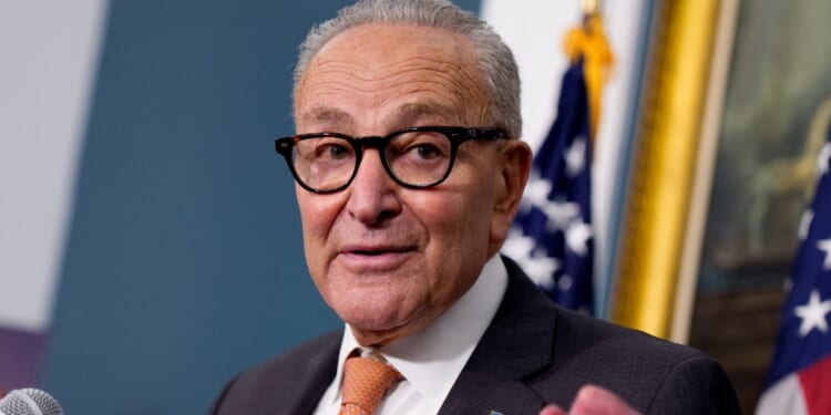 Senate Minority Leader Chuck Schumer speaks during a news conference to call on Republicans to pass Affordable Care Act tax breaks on Capitol Hill in Washington, D.C., on Sept. 16.