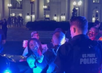 A woman allegedly assaulted conservative commentator Cam Higby at Union Station in Washington, D.C., on Oct. 1, 2025.