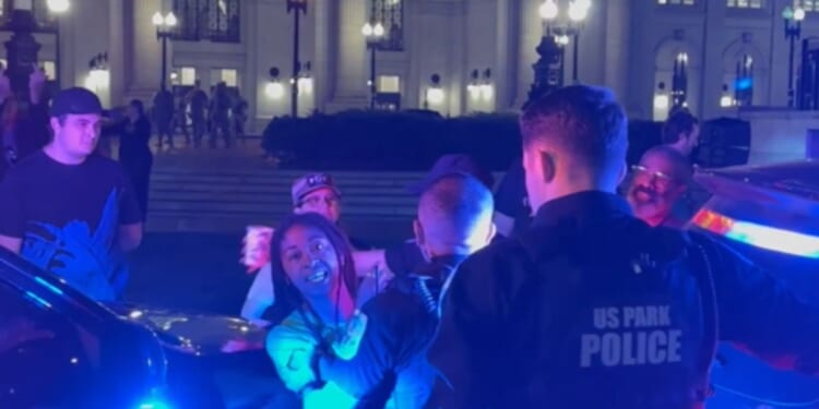 A woman allegedly assaulted conservative commentator Cam Higby at Union Station in Washington, D.C., on Oct. 1, 2025.