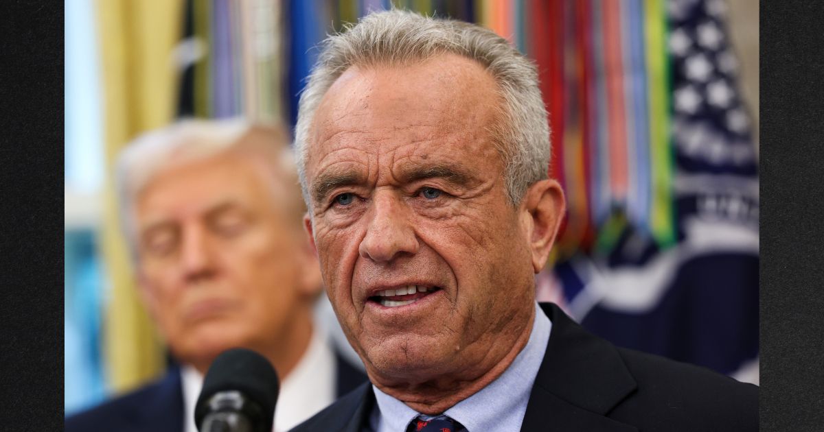 Secretary of Health and Human Services Robert F. Kennedy Jr. speaks in the Oval Office of the White House in a photo dated Sept. 30.