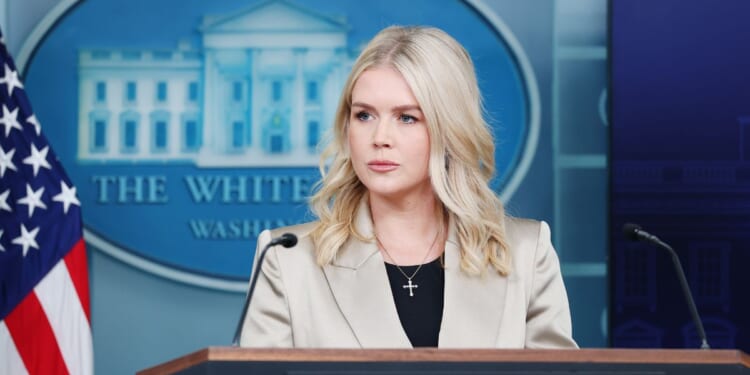 White House Press Secretary Karoline Leavitt speaks during a press briefing in the Brady Press Briefing Room at the White House on Oct. 3, 2025, in Washington, D.C.