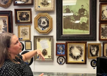 Hairdresser's lifetime collection of human hair art finds new home after her death
