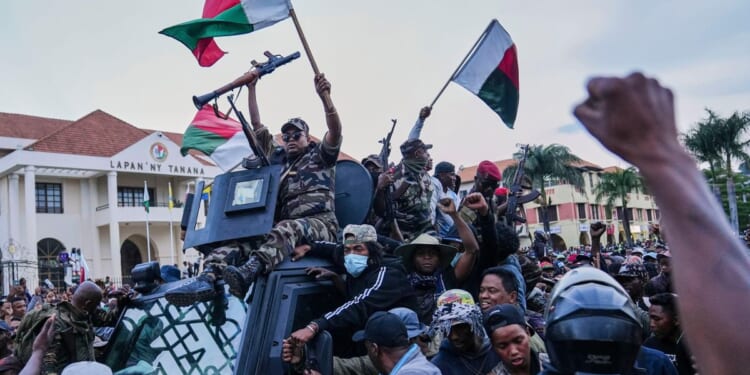 Madagascar president to give a speech after soldiers turned against the government in apparent coup