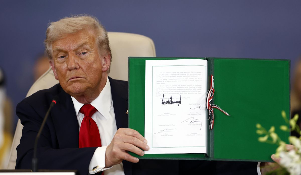 Trump signs peace documents to end war in Gaza: 'It's going to hold up'