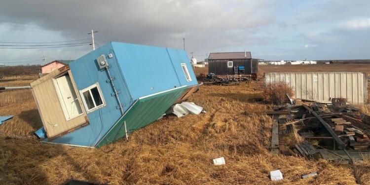 Typhoon's remnants strike western Alaska, killing one and leaving two missing