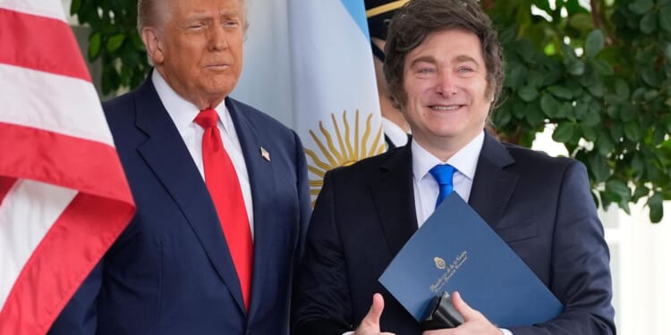 Argentina's Javier Milei arrives at White House after $20 billion currency swap