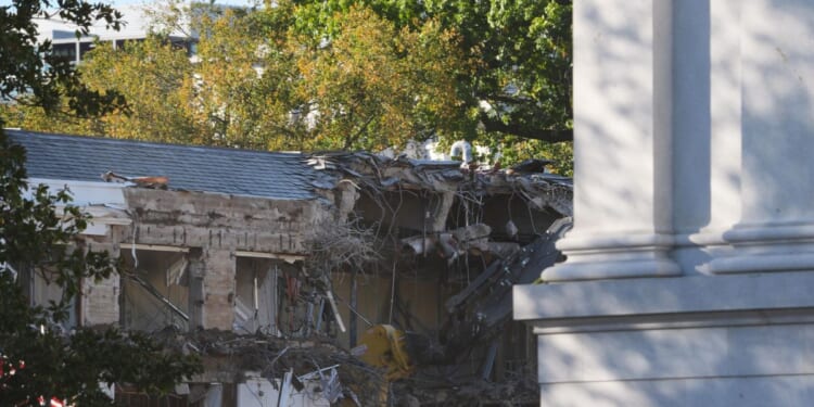 East Wing demolition making way for new White House ballroom