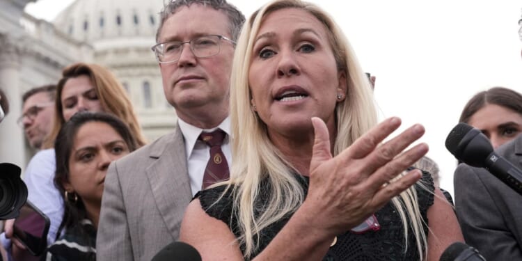 Marjorie Taylor Greene backs Massie against Trump ouster effort, warns of pro-Israel donor influence