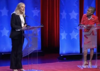 Former Rep. Abigail Spanberger (D-VA) debated Virginia Lt. Gov. Winsome Earle-Sears (R) on Thursday in a bid to win the gubernatorial race.