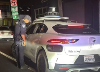 Police in San Bruno, California, revealed on Sept. 27, 2025, that they pulled over a Waymo self-driving car that made an illegal move.