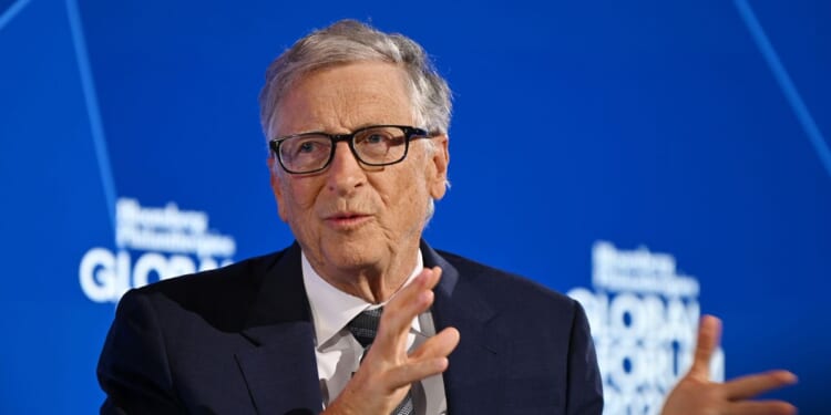 Bill Gates speaks onstage at the Bloomberg Philanthropies Global Forum 2025 at The Plaza Hotel on Sept. 24, 2025, in New York City.