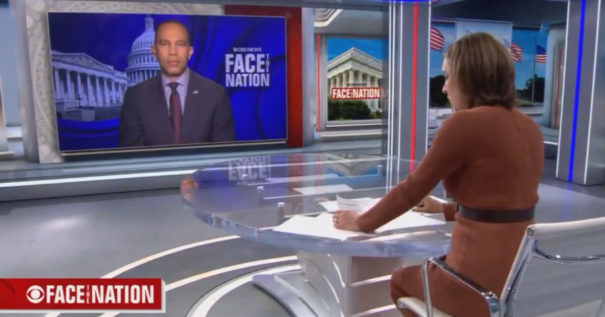 Margaret Brennan of CBS' "Face the Nation" questions Democratic Rep. Hakeem Jeffries of New York.