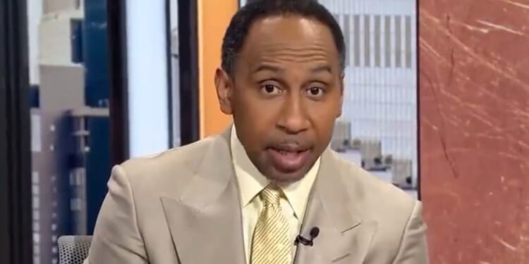 Stephen A. Smith ignored the issue of NBA athletes being accused of working with organized crime and instead went after President Donald Trump.